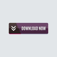 Colorful download web button. Modern flat design.