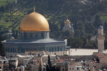 Obraz premium Dome of the Rock, in Jerusalem, Israel
