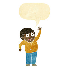 cartoon man asking question with speech bubble