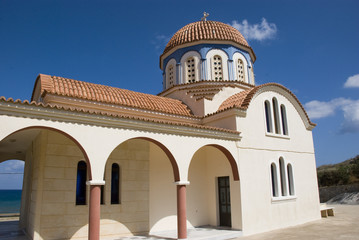 Fototapeta na wymiar griechisch orthdodoxe kirche auf kreta, griechenland