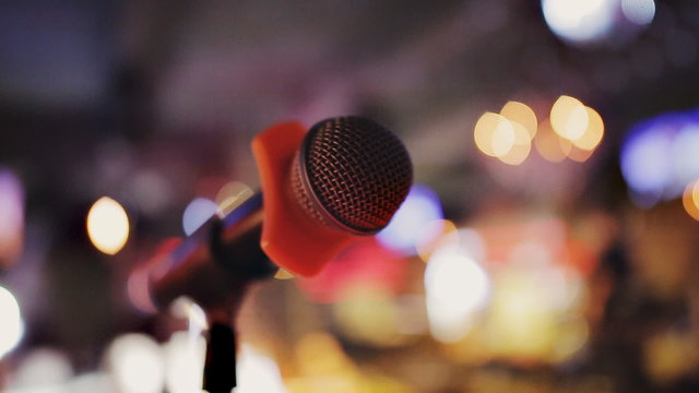 Microphone close-up karaoke