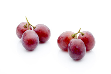 Grape on the white background. Fresh  berry.