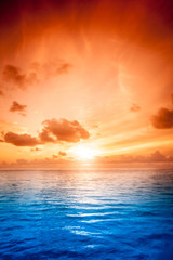 orange mystic sunset