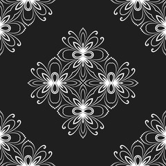 Floral Fine Seamless Vector Pattern