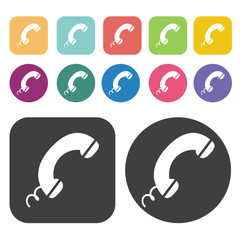 phone icons set. Vector Illustration eps10