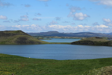 Fototapeta na wymiar Island, Akureyri, Mückensee