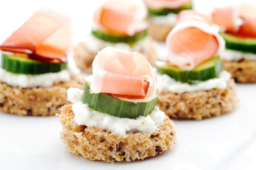 Platter of canapes