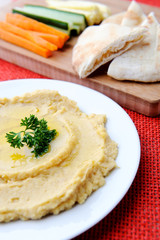 Vegetable sticks and dip