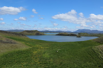 Fototapeta premium Island, Akureyri, Mückensee