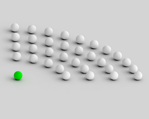 Leader talking with team illustration