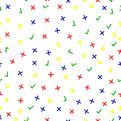 seamless pattern of signs