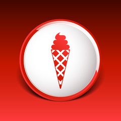 Vector sign abstract ice cream logo stylized