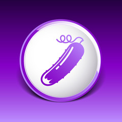 Simple Cucumber vector symbol icon useful for logo