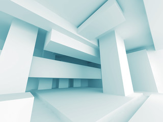 Abstract Modern White Architecture Background