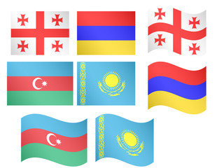 European Flags 14 EPS 10