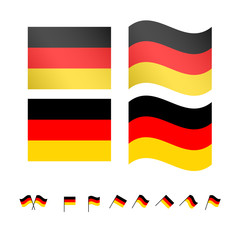 Germany Flags EPS 10