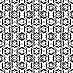 Black and White seamless pattern.
Hand drawn, seamlessly repeating ornamental wallpaper or textile pattern.
Just drop this into your swatches palette and fill your shapes with the pattern. 
