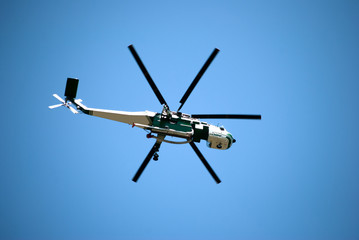 Emergency helicopter fire