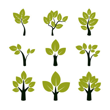 Set of Trees Icons.