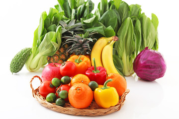 新鮮な野菜と果物