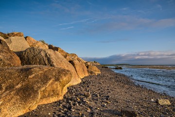 Coast in Galway harbor