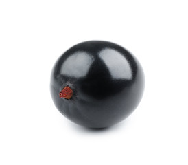Heap of wild black currant isolated on white