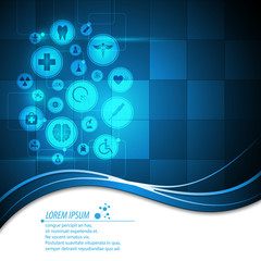 vector abstract health care medical concept banner background