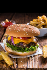 Big Burger with homemade French Fries