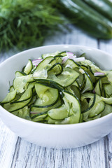 Fresh made Cucumber Salad