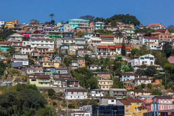 Fototapeta premium Casas na colina