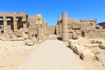 Ancient ruins of Karnak temple in Egypt
