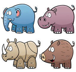 Vector Illustration of Animals set