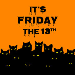 Friday 13 with black cats - 89259917