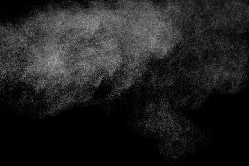 Abstract steam on a black background.