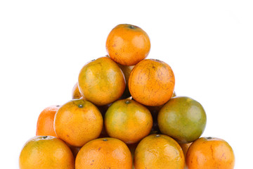 oranges fruit tropical isolated on white background
