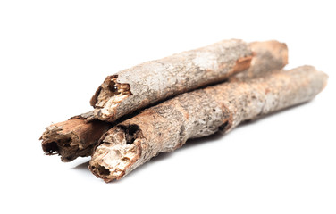 Branches on white background.