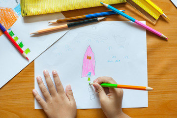 Children's drawing and painting