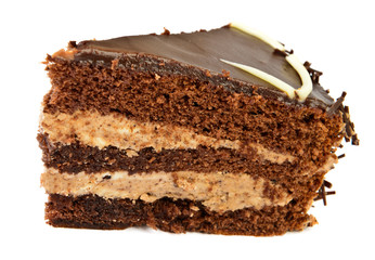 Chocolate cake slice