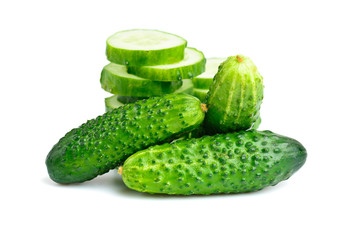Cucumbers and slices