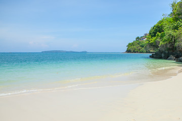 Naklejka premium Beautiful sea and sand
