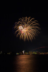 松江水郷祭　花火