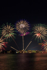 松江水郷祭　花火