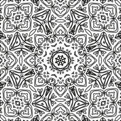 Abstract seamless outline pattern