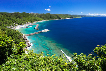 沖縄の海・茅打ちバンタからの眺め
