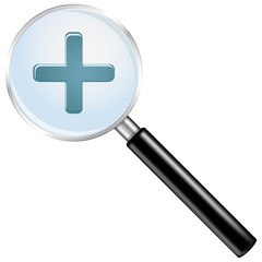 Fototapeta premium Magnifying glass- zoom in