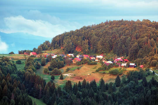 Village in Slovakia near town Cadca