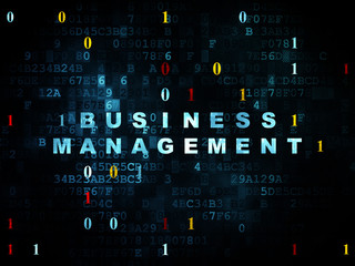 Business concept: Business Management on Digital background