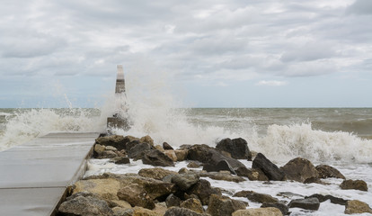 Il mare Adriatico in tempesta