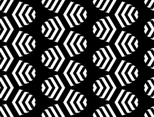 Design seamless monochrome zigzag pattern