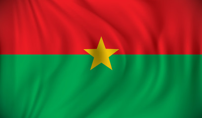 Obraz premium Flag of Burkina Faso